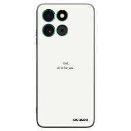 Fekete szilikon tok az alábbi mobiltelefonokra Motorola Moto G57 Power - Girl, do it for you