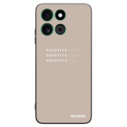 Fekete szilikon tok az alábbi mobiltelefonokra Motorola Moto G57 Power - Positive Vibes