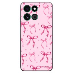 Fekete szilikon tok az alábbi mobiltelefonokra Motorola Moto G57 Power - Bow Aesthetic