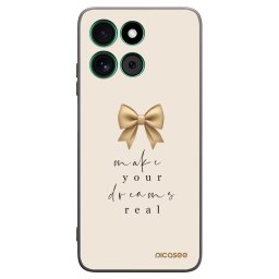 Fekete szilikon tok az alábbi mobiltelefonokra Motorola Moto G57 Power - Golden Dream