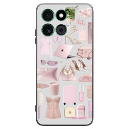 Fekete szilikon tok az alábbi mobiltelefonokra Motorola Moto G57 Power - Glam Babe
