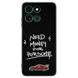 Fekete szilikon tok az alábbi mobiltelefonokra Motorola Moto G57 Power - Dark Racer