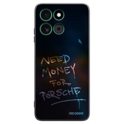 Fekete szilikon tok az alábbi mobiltelefonokra Motorola Moto G57 Power - Neon Nights