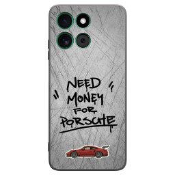Fekete szilikon tok az alábbi mobiltelefonokra Motorola Moto G57 Power - Grey Drift