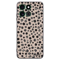 Fekete szilikon tok az alábbi mobiltelefonokra Motorola Moto G57 Power - Dots