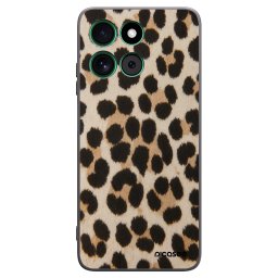 Fekete szilikon tok az alábbi mobiltelefonokra Motorola Moto G57 Power - Brown Tiger