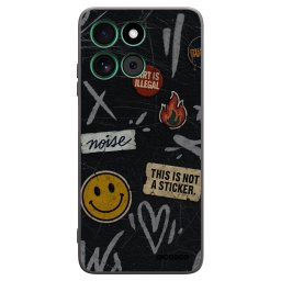 Fekete szilikon tok az alábbi mobiltelefonokra Motorola Moto G57 Power - STICKERS x TAGS