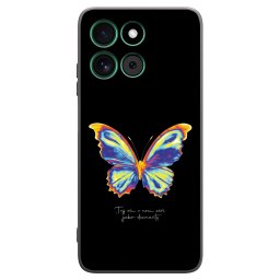 Fekete szilikon tok az alábbi mobiltelefonokra Motorola Moto G57 Power - Diamanty Black