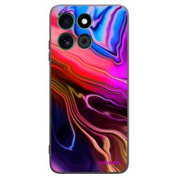 Fekete szilikon tok az alábbi mobiltelefonokra Motorola Moto G57 Power - Electric