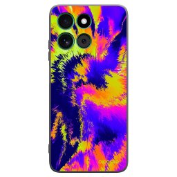Fekete szilikon tok az alábbi mobiltelefonokra Motorola Moto G57 Power - Burn