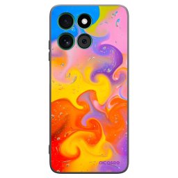 Fekete szilikon tok az alábbi mobiltelefonokra Motorola Moto G57 Power - Bubbles
