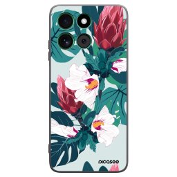 Fekete szilikon tok az alábbi mobiltelefonokra Motorola Moto G57 Power - Rhododendron