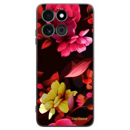 Fekete szilikon tok az alábbi mobiltelefonokra Motorola Moto G57 Power - Dark Peonny