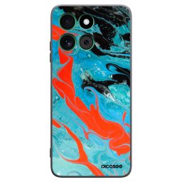 Fekete szilikon tok az alábbi mobiltelefonokra Motorola Moto G57 Power - Blue Magma