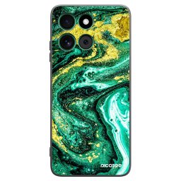 Fekete szilikon tok az alábbi mobiltelefonokra Motorola Moto G57 Power - Green Gold