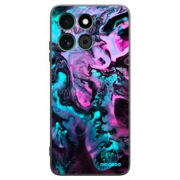Fekete szilikon tok az alábbi mobiltelefonokra Motorola Moto G57 Power - Lean