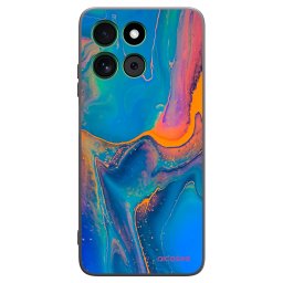 Fekete szilikon tok az alábbi mobiltelefonokra Motorola Moto G57 Power - Rainbow