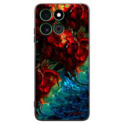Fekete szilikon tok az alábbi mobiltelefonokra Motorola Moto G57 Power - Universe