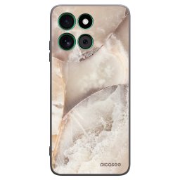 Fekete szilikon tok az alábbi mobiltelefonokra Motorola Moto G57 Power - Cream marble