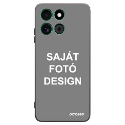 Fekete szilikon tok az alábbi mobiltelefonokra Motorola Moto G57 Power - Saját fotó/motívum
