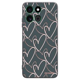 Fekete szilikon tok az alábbi mobiltelefonokra Motorola Moto G57 Power - Lots of love