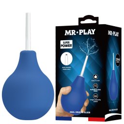 Mr Play anál zuhany puha fejjel 224 ml kék