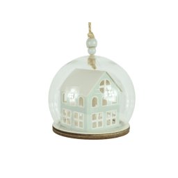 Karácsonyi dísz TINNY HOUSE 8 cm, világoszöld