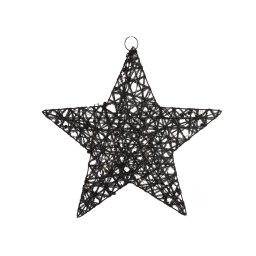 Karácsonyi dekoráció csillag STARIELLE LED világítással 40 cm, fekete
