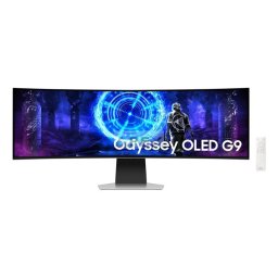 SAMSUNG Ívelt Gaming 240Hz OLED monitor 49" G95SD, 5120x1440, 32:9, 250cd/m2, 0.03ms, HDMI/DP/WiFi/BT, hangszóró