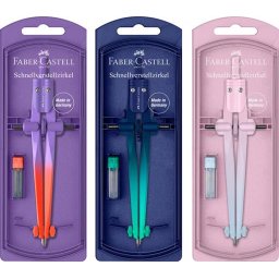 FABER-CASTELL Körző készlet, precíziós, FABER-CASTELL "Stream Flow", vegyes színek