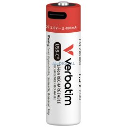 Rechargeable Batteries AA USB-C Verbatim 4psc. 30249