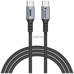Cable Verbatim Sync & Charge USB-C to USB-C QC PD 60W 120cm black 31845