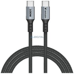 Cable Verbatim Sync & Charge USB-C to USB-C PD3.0/QC3.0 120cm black 31846