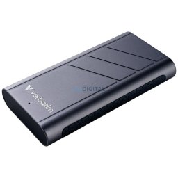 External Drive Verbatim TurboMetal SSD 1TB USB4 USB-C gray 32021
