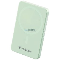 Wireless inductive power bank Verbatim n Go Essentials 15W 5000mAh Wireless Magnetic green 32226