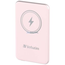 Verbatim Wireless Magnetic Power Bank 'n' Go 15W 5000mAh pink 32243