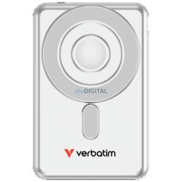 Magnetic wireless powerbank Verbatim 'n' Go 15W 5000mAh 2xUSB-C cable silver 32276