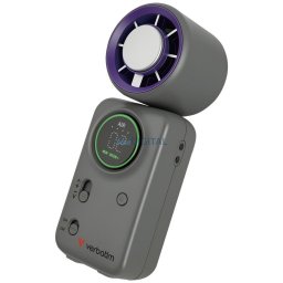 Handheld fan Verbatim Cool 'n' Go Ice Touch Mini purple grey 32347