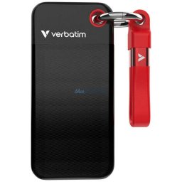 External Drive Verbatim Pocket SSD 128GB USB-C 3.2 Gen.2 Black and Red 32434