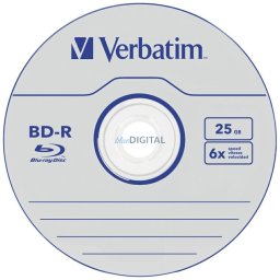 BD-R Verbatim Datalife 25GB 6X 25pcs 43837