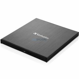 Verbatim External Slimline Blu-ray Burner + USB 3.0 Cable black 43890