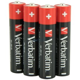 Verbatim Alkaline Battery AAA LR03 4pcs 49500