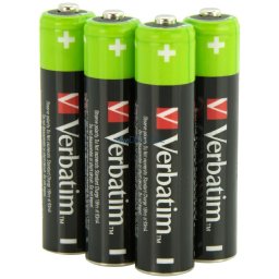 Verbatim Battery NiMH AAA 950mAh Premium HR03 4pcs black 49514