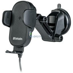 Car holder with wireless charger Verbatim FWC-01 15W Qi black 49552