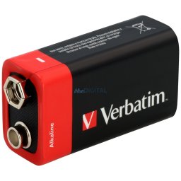 Verbatim Alkaline Battery 9V 6LR61 1pc black 49924