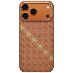 Case PITAKA Happiness Rides Edge Case MagSafe for iPhone 17 Pro amber