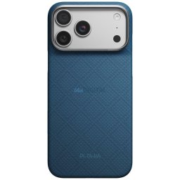Case PITAKA Edge Argyle MagSafe case for iPhone 18 Pro Max / 17 Pro Max midnight blue