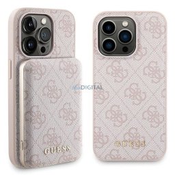 Guess Set GUBPM5P15X4GEMGP iPhone 15 Pro Max 6.7" hardcase + Powerbank 5000mAh MagSafe pink