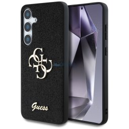Case Guess Fixed Glitter Big 4G Metal Logo to Samsung Galaxy S25+ black