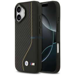Case BMW M Carbon Line & Logo MagSafe for iPhone 17 yellow